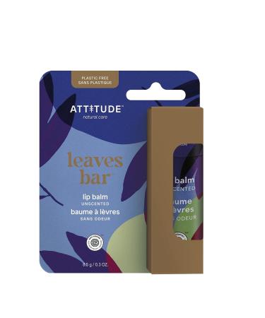 ATTITUDE Plastic-free Lip Balm | EWG Verified | Vegan & Cruelty-free | Unscented | 0.3 Oz - Buy Online on GoSupps.com