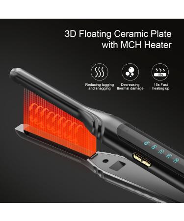 Small Flat Irons for Short Hair - Pro 3/10 Mini Hair Straightener with Adjustable Temperature & Auto Shut Off - Buy Online on GoSupps.com