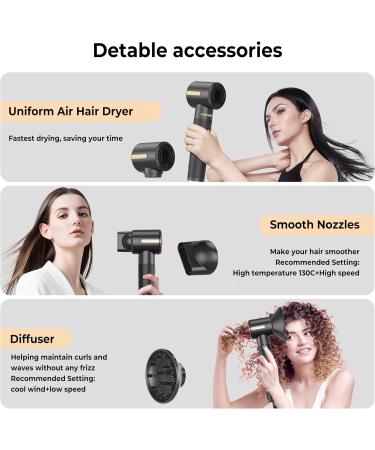 Buy 7-in-1 Air Styler & Hair Dryer Brush Set - 11000 RPM Ionic Hair Dryer for Curls & Straightening | International Shipping - Buy Online on GoSupps.com