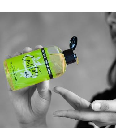 MoeHair Castor Oil (8 fl oz) - 100% Pure Organic Cold Pressed, Hexane Free - for Eyelashes, Eyebrows, Hair & Skin - Made in USA - Buy Online on GoSupps.com