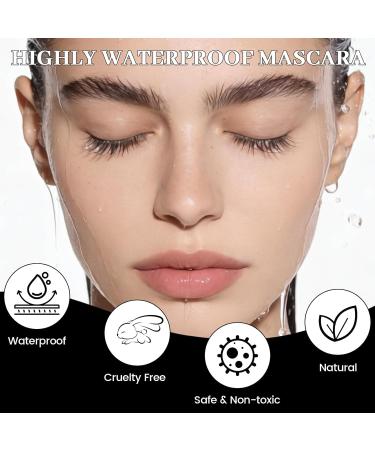  Prreal Mascara double t te imperm able noir et marron 3D Curling Long Eyelashes Iron Volume & Length Mascaras Non-Clumping Longlasting Fullness and Defined Eye Makeup - Buy Online on GoSupps.com