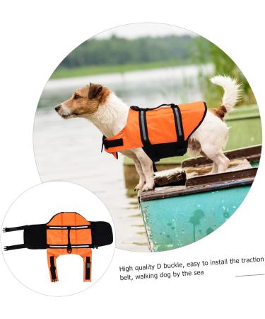 Sosoport Pet Tank Tops Dog Water Vest Saver Vest Pet Supply Dog Float Reflector Vest Pet Life Vest Life Jackets for Puppies Pet Swimming Jacket Oxford Cloth Small Dog Puppy XS Orange - Buy Online on GoSupps.com