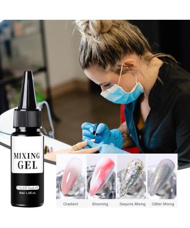  G n rique Clear Gel Nail Polish Mixing Gel for Nails - 30ml Durable Mixing Polish for Holidays Weddings Cosplay and Home Use - Buy Online on GoSupps.com
