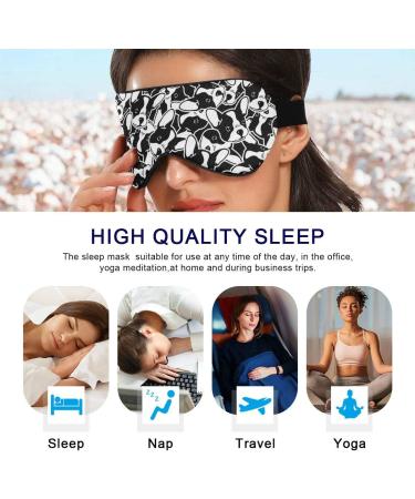 ALAZA French Bulldog Puppy Sleep Mask for Women and Men - Funny Cooling Eye Mask with Elastic Strip - Buy Online on GoSupps.com