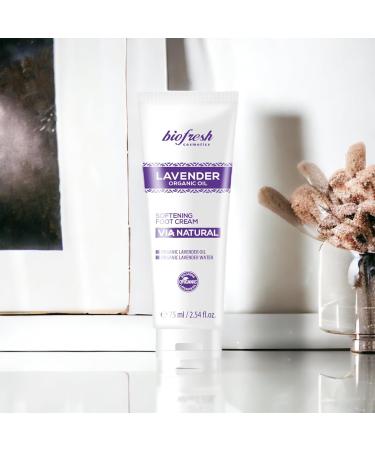 Biofresh cosmetics Via Natural Lavender oil softening foot cream with lavender oil softening foot cream 75 ml - Buy Online on GoSupps.com