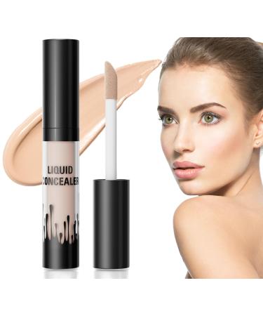 Concealer, Multi-Use Liquid Concealer, Full Coverage Makeup for Acne, Dark Spots, Hyperpigmentation, Contouring, 24-Hour Hold (02#)