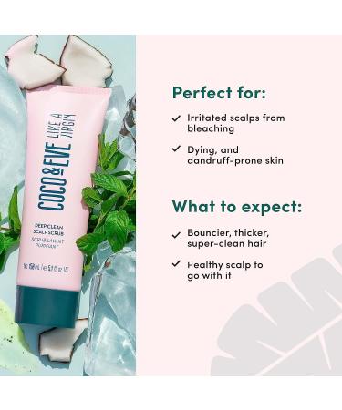 Coco & Eve Like A Virgin Deep Clean Scalp Scrub - Pre Shampoo Treatment for Dry Dandruff Prone Skin (150ml) - Buy Online on GoSupps.com