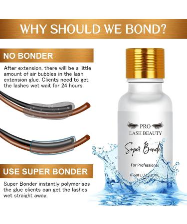 20ML Super Bonder for Lash Extensions | Upgrade Your Eyelash Extensions Retention | Speed Up Dry Time & Reduce Fumes | Glue Accelerator | Water & Oil Proof - Buy Online on GoSupps.com