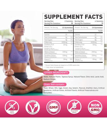 Joywiit D-Mannose Gummies 2000mg & Bee Pollen 1000mg Gummies - Buy Online on GoSupps.com