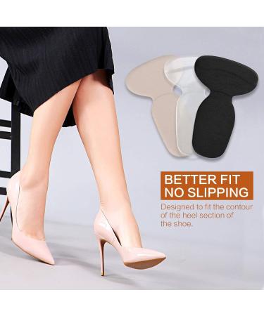 Heel Cushion Inserts for Women's Shoes | High Heel Insoles | Anti-Blister Heel Pads | Comfort Ankle Pain Relief | Non-Slip Adhesive Insoles - 3 Pairs/Colors Available - Buy Online on GoSupps.com