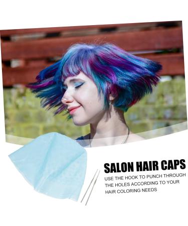 Housoutil 1 Set Hair Color Highlighter Cap Hair Bleach Bowls Crochet Hats Silicone Hair Coloring Hat Hair Coloring Kit Hair Coloring Caps Highlight Tipping Cap Stainless Steel Brighten Dye 22X16X1CM Blue - Buy Online on GoSupps.com