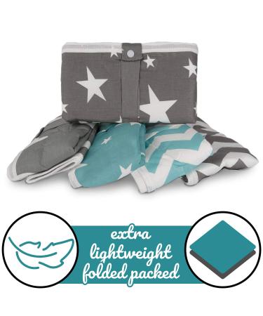 Breathable Baby Diaper Pad & Wrap | Washable Reusable Ceiling Pad for Infants & Toddlers - 50x70 cm (Star Gray) - Buy Online on GoSupps.com