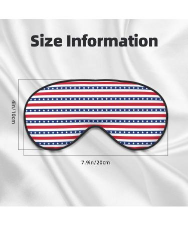 Stars and Stripes Print Sleep Mask | Comfortable & Soft Eye Mask with Adjustable Strap for Home & Travel - Buy Online on GoSupps.com