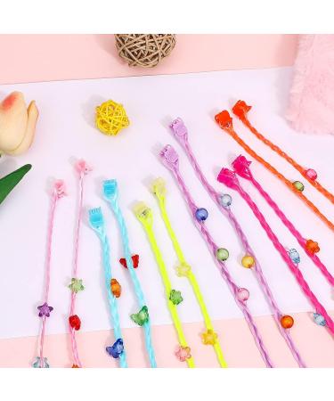 Shop HIFOT Colorful Hair Strands for Kids - 12 Synthetic Clip-In Extensions & Accessories for Braiding Fun! - Buy Online on GoSupps.com