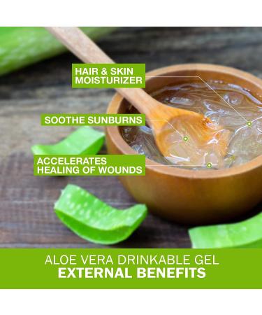 Land Art Organic Aloe Vera Gel - Unflavored | 64 fl oz - Cold-Processed Inner Fillet from Texas | Heartburn Relief | Acid Reflux Formula - Buy Online on GoSupps.com