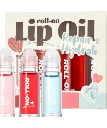  Generisch Set of 4 Glossy Lip Oils - Revitalizing Care - Moisturizing Shine - Convenient for travel and as a gift for women and girls - Buy Online on GoSupps.com