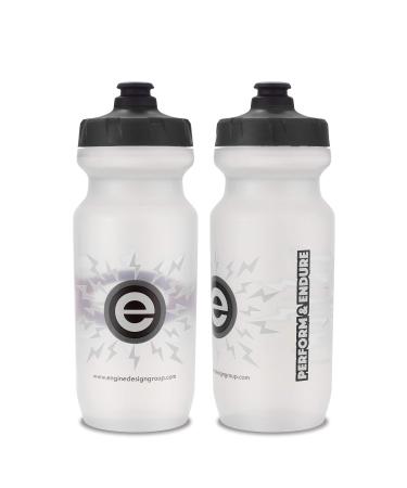 Bicycle | Bike Water Bottle for Triathlon, MTB, and Road Cycling by Specialized Bikes - 21 oz (2-Pack) Clear/ Gray (2-pack)
