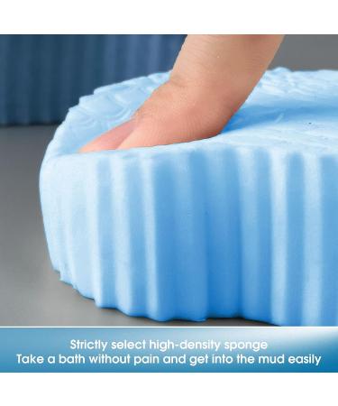 Super Soft Exfoliating Bath Sponge - Magic Body Shower Sponge for Gentle Dead Skin Removal (Random Color) - 2pc Set - Buy Online on GoSupps.com