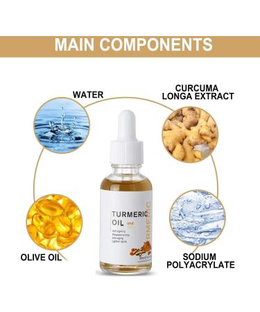Turmeric Serum Turmeric Serum for Dark Spots Remover Turmeric Dark Spots Corrector Serum Oil for Face & Body Whitening Heals Scars Natural Whitening Serum Care Skin Care - Buy Online on GoSupps.com
