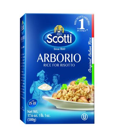Arborio Risotto Rice, 1.1 lbs (500g), Superfino, Product of Italy, Chef Selected, Gluten Free, Non-GMO, Vacuumed packed, Riso Scotti