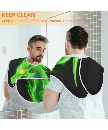 Fire Dragon Beard Bib Apron | Beard Hair Catcher for Men | Perfect Father's Day & Christmas Gift for Dad & Husband | 2 Suction Cups Included - Buy Online on GoSupps.com