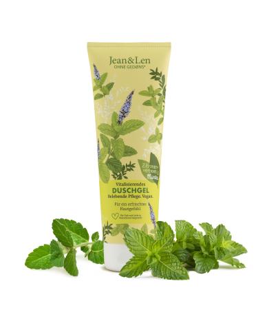 Jean & len vitalizing shower gel lemon verbs and mint gentle cleaning experience for a noticeably soft skin feeling fresh fragrance without microplastics & mineral oil vegan shower gel 250 ml - Buy Online on GoSupps.com