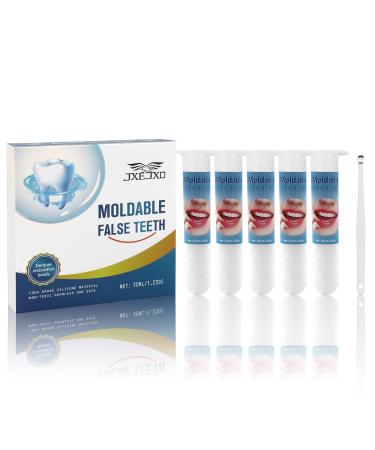 JXE JXO Tooth Repair Kit Moldable False Teeth DIY tooth thermoplastic beads for Temporary Replacing Missing & Broken Teeth Regain Your Confidently Smile 50ML - Buy Online on GoSupps.com