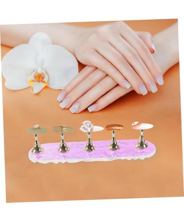 minkissy 1 Set Fake Nails Display Stand Press on Nails Practice Holder Nail Tools Nail Holder Press on Artificial Nails Holder Fairy Exercise Rack Bracket Base False Nails Acrylic 12.8x3.9x3cm As Shown - Buy Online on GoSupps.com