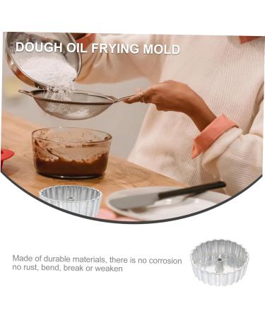 Zerodeko Oil Pier Mold Griddle Pan Biscuits Chip Frying Mold Aluminum Alloy Timbale Mold Mini Cake Machine 6.8X6.8X2CM Silver - Buy Online on GoSupps.com