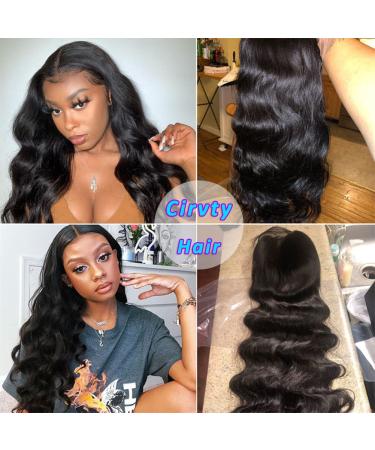 20 Inch Body Wave Lace Front Human Hair Wig for Black Women | Pre Plucked with Baby Hair | Natural Color 150% Density | Brazilian Hair | 4x4 Lace Closure - Buy Online on GoSupps.com
