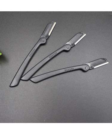 Frcolor Dermaplaning Razors - 3 Sets 10 Pcs Foldable Trimmer for Women - Black Face Razor 14.5x2cm - Buy Online on GoSupps.com
