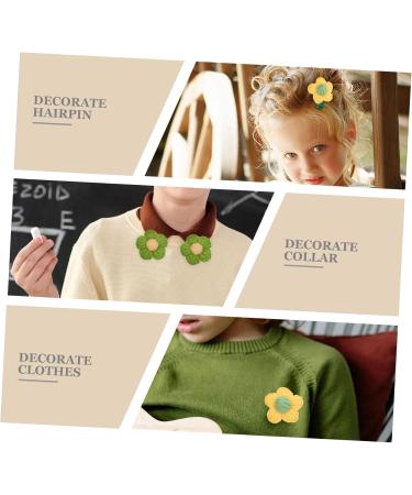 FOMIYES 20 Pcs Hairpin Accessories Tiara Crochet Floral Applique Creative Hairpin Making Supplies Child Yarn 1 count (Pack of 1) Assorted Color 1x2pcs - Buy Online on GoSupps.com