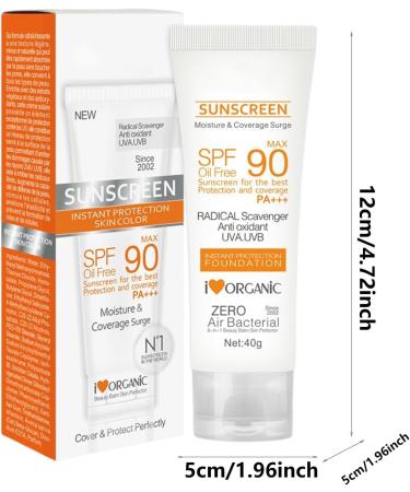  Sloane SPF 90 Face Sunscreen - Natural Broad Spectrum Sunscreen Oil Free | Face & Face Sunscreen Sun Protection for Face Arms Thighs for Most - Buy Online on GoSupps.com