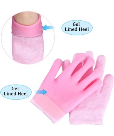 GUIJIALY Moisturizing Socks Gloves Set Hands Feet Whitening Care Beauty Treatment Hydrating Cool Heel Booties Socks for Dry Hard Cracked - Buy Online on GoSupps.com