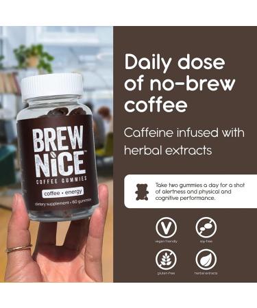 Buy Coffee Gummies - 50mg Caffeine Boost | Energy-Infused with Taurine Guarana & Vitamins - 60 Count - Buy Online on GoSupps.com