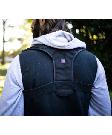 Shoulder & Upper Back Brace - One Size Fits All for Pain Relief Posture Control & Comfort - Ideal for Athletes & Daily Use - Made in the USA - Buy Online on GoSupps.com