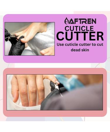 Cuticle Cutter Cuticle Pusher Cuticle Nipper Professional Stainless Steel Cuticle Cutter Durable Cuticle Cutter Pedicure Manicure Tools for Fingernails and Toenails - Buy Online on GoSupps.com