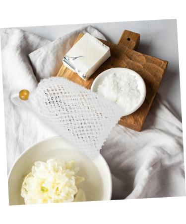 BELLIFFY 1pc Soap Loofah Sponge Bath Scrubber Body Scrub Sponge Shower Net Soap Storage Nylon - Buy Online on GoSupps.com