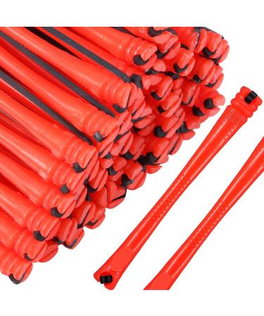 60 Permanent Shary Rolls - Slipproof Cold Curlers with Elastic Bands | Red Short Shaft Hairdressing Tool (0.2 inches) - Buy Online on GoSupps.com