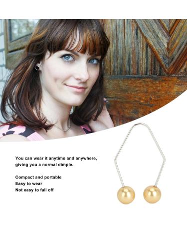 Facial Dimple Maker - 2 Pairs Trainer Balls for Cheeks | Create Dimples & Enhance Your Smile (Champagne Gold - Buy Online on GoSupps.com