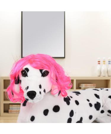 Funny Dog Wig & Cat Role Play Wig for Halloween Christmas & Parties | Pet Wigs for Small Medium & Large Dogs (Rose) - Buy Online on GoSupps.com