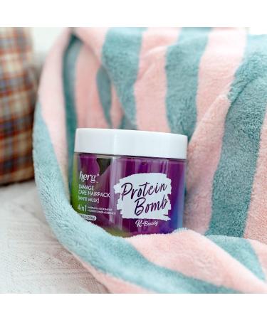 Protein Bomb Hair Mask with Hair Turban - Deep Conditioning Treatment for Dry Damaged Hair - Buy Online on GoSupps.com