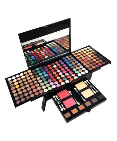 All in One Makeup Kit for Women Full Kit 194 Colors Cosmetic Make up Palette Professional Makeup Gift Set with Eyeshadow Facial Blusher Eyebrow Powder Concealer Powder Mirror (194 Colors)