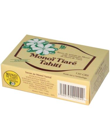 Sandalwood Monoi Tiare Bar Soap - 4.6 oz | Luxurious Artisan Soap for All Skin Types - International Shipping Available - Buy Online on GoSupps.com