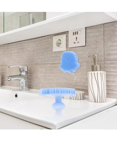 FRCOLOR 2pcs Infant Bath Sponge Brush with Silicone Scrubber - Baby Shower Care Set - Buy Online on GoSupps.com