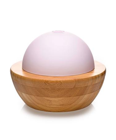 PAJOMA 44389 Aroma Diffuser Alzir glass and bamboo with LED color change height 13 cm