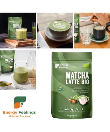 Energy Feelings Organic Matcha Latte 200g Premium Matcha Tea Powder Gluten Free No Added Sugar Organic Green Tea from Jap - Buy Online on GoSupps.com