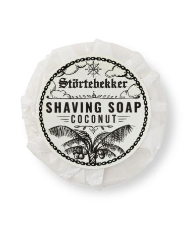 St rtebekker Premium Shaving soap coconut 70g - handmade soap for productive shaving foam - perfect for shaving with razor plane & razor - vegan shaving soap women & men 70 g (1 Pack) - Buy Online on GoSupps.com