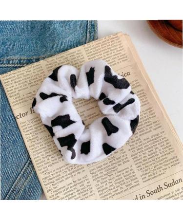 Froiny Cow Pattern Hair Ring Scrunchie - Stylish Elastic Hair Tie for Women & Girls | Trendy Accessories - Buy Online on GoSupps.com