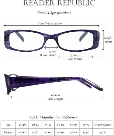 Buy 4-Pack Women's Computer Readers - Blue Light Blocking Scratch Resistant Multicolored Reading Glasses | 2.5 Diopters for Comfortable Vision - Buy Online on GoSupps.com